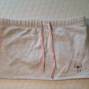 Gray Skirt with Pink Accents